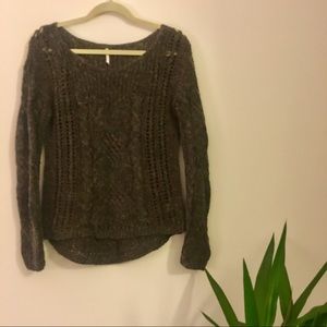 Free People cableknit sweater